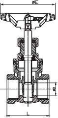 NPT BSP Alloy Steel Gate Valve Brass For Oil Gas / Brass Water Gate Valve