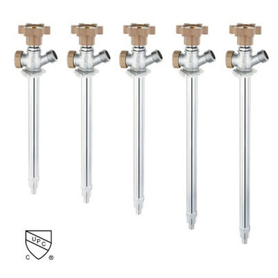 Quarter Turn PEX End Frost Proof Sillcock Valves Multiturn Non Rising Stem