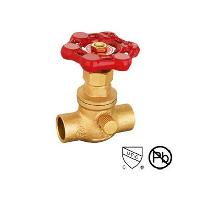 1/2″ -3/4″ Solder Ends Connect Brass Stop Valves With Drain Brasscraft Stop Valve