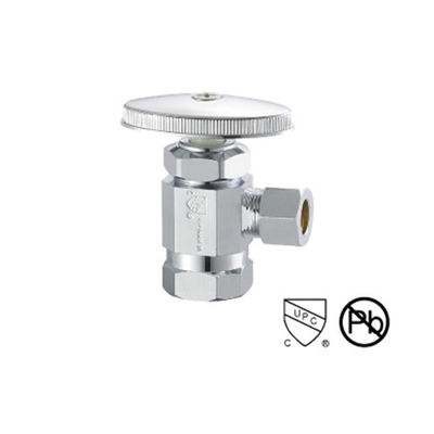 Chrome Plating Brass Angle Valve 1/ 2 Inch 150 PSI 100g 200°F Temperature