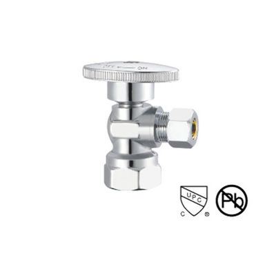Lead Free Brass Angle Valve With Packing Nut Hreaded SS Copper Angle Valve Threaded  Faucet Angle Valve