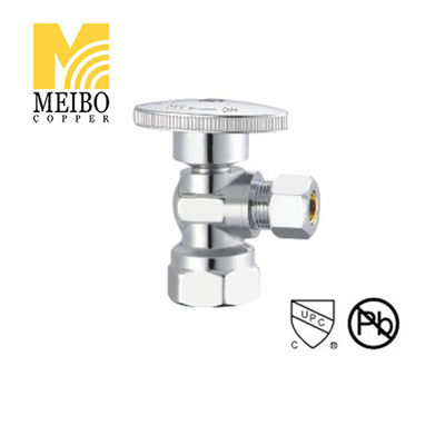 Lead Free Brass Angle Valve With Packing Nut Hreaded SS Copper Angle Valve Threaded  Faucet Angle Valve