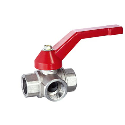 MB factory Three Ball valves female metal connector NPT BSP thread brass copper ball valve water valve