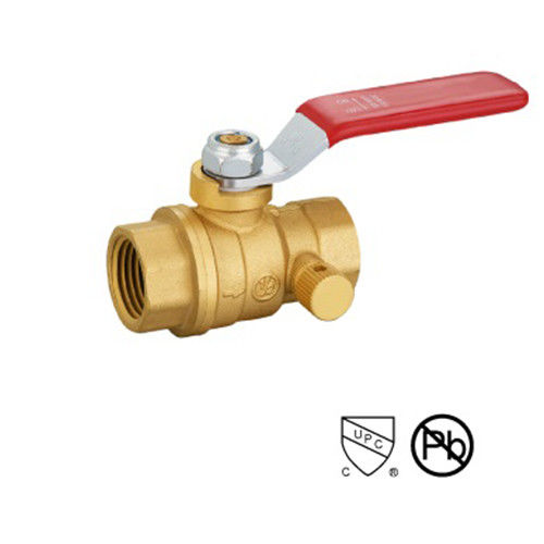 Chrome Plating Or Zinc Alloy Threaded 600 Wog Valve With Drain Handle Steel 1/2&quot; 3/4&quot; 1”