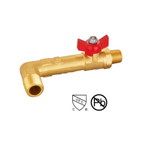 Brass Hose Bibb Ball Valve Male And Female Threaded Brass Valve With Aluminum Alloy Handle