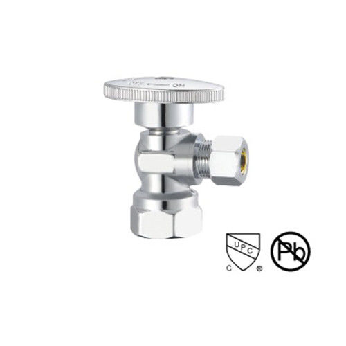 Lead Free Brass Angle Valve With Packing Nut Hreaded SS Copper Angle Valve Threaded  Faucet Angle Valve